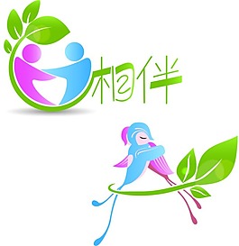 相依相伴主题logo设计