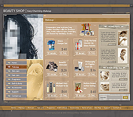 化妆品网站图片