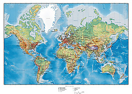 丘陵地形矢量图的世界地图