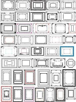 图框大全镜框边框素材cdr源文件