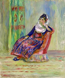 renoir algerian woman 1881法国画家皮埃尔奥古斯特雷诺阿pierre