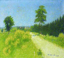 1918法国画家阿希尔拉格achille lauge印象派风景自然田园油画装饰画