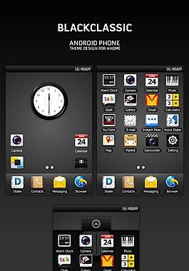 黑色经典 android手机主题图标设计 >>图标>>顶尖创意>>顶尖设计