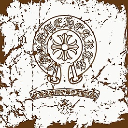 印花矢量图 大牌热门图案面料专题 克罗心 chrome hearts 免费素材