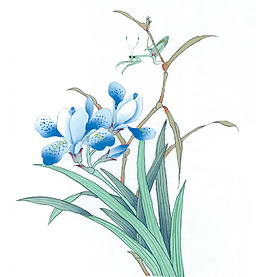 位图 植物 花朵 君子兰 水彩 免费素材