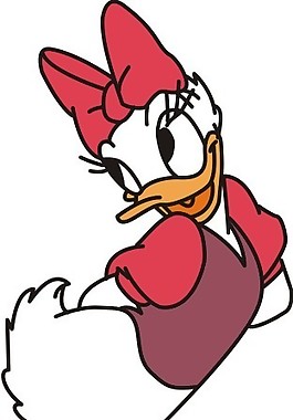 印花矢量图 卡通人物动物 鸭子 黛西 可爱卡通人物 免费素材