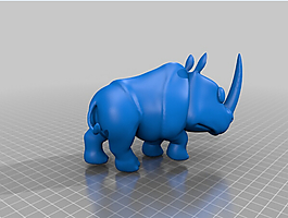 犀牛模型图片_犀牛模型素材_犀牛模型模板免费下载-六图网