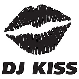 dj kiss性感唇印logo设计