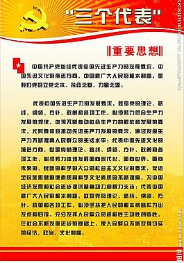三个代表图片