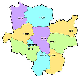 周口地图分层图