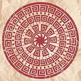 美丽的环纹02矢量