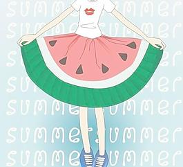 绿裙女孩图片_绿裙女孩素材_绿裙女孩模板免