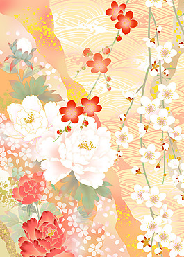 日本花背景图片 日本花背景素材 日本花背景模板免费下载 六图网