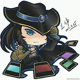 抠出来的q版卡牌大师