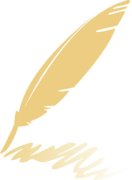 矢量鸡毛笔