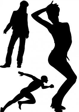 人物黑影图片_人物黑影素材_人物黑影模板免