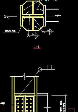 h型鋼柱腹板在節點域的補強措施圖片