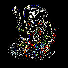 火骷髅摩托车图片_火骷髅摩托车素材_火骷髅