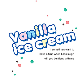 ice cream艺术字