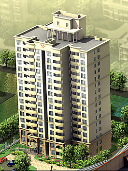 3d高层住宅图片_3d高层住宅素材_3d高层住宅模板免费下载-六图网