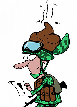 命令矢量图像的士兵