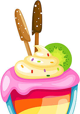 卡通奶昔矢量素材