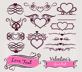 爱心花边 装饰图案 矢量 ai格式_0016