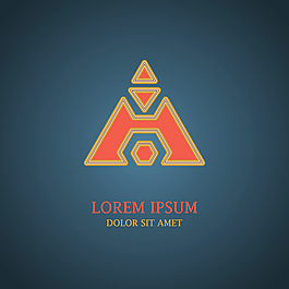 个性创意三角形标志