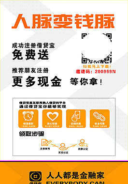 借钱海报