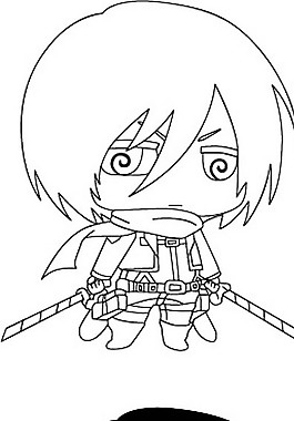 进击的巨人三笠q版图片