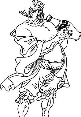 活阎罗 阮小七 水浒108将 矢量ai