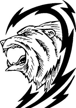 装饰图案 动物猛兽 图腾矢量素材 ai格式_28