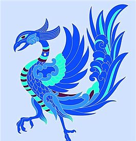 全球花纹图案 彩绘动物 凤凰 凤纹 装饰图案 分层素材 psd源文件_0010