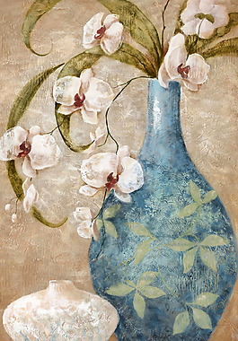 花背景油画图片 花背景油画素材 花背景油画模板免费下载 六图网