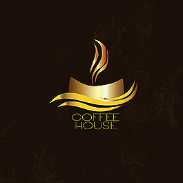 金色咖啡菜单封面