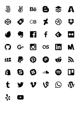 国外社交网站图标svg下载