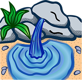 水的各种形态 卡通图片