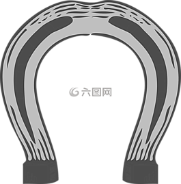 马蹄铁,灰色,马