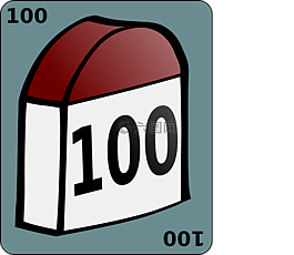 里程碑,100,道路标志