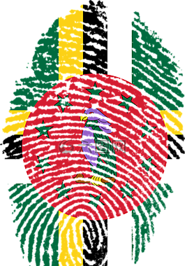 多米尼亚国旗图片