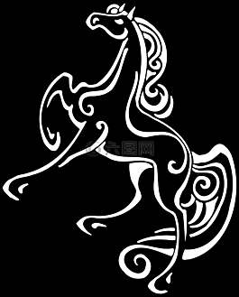 黑总马图片_黑总马素材_黑总马模板免费下载-六图网