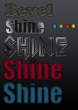 字体样式25 psd源文件含预置