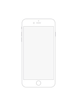 Iphone线框图片 Iphone线框素材 Iphone线框模板免费下载 六图网