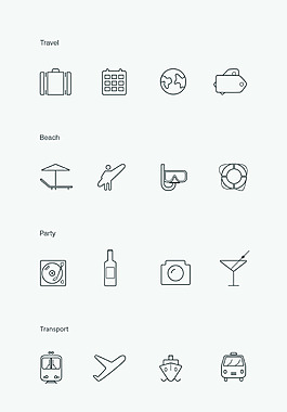 旅游icon图片 旅游icon素材 旅游icon模板免费下载 六图网