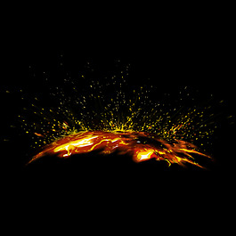 流淌的火火焰效果素材