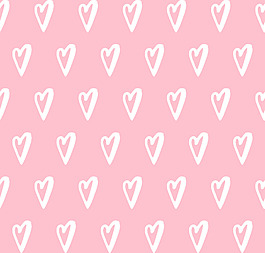 粉色爱心可爱卡通矢量底纹素材