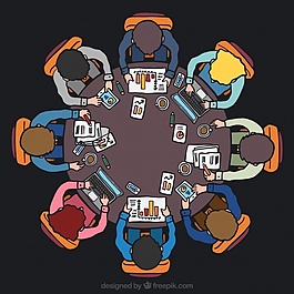 圆桌会议背景图图片
