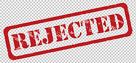 圆角矩形拒签印章免抠png透明图层素材
