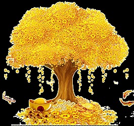 金元宝摇钱树图片_金元宝摇钱树素材_金元宝摇钱树模板免费下载-六