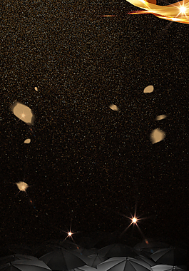 高级贵气金色光点广告背景